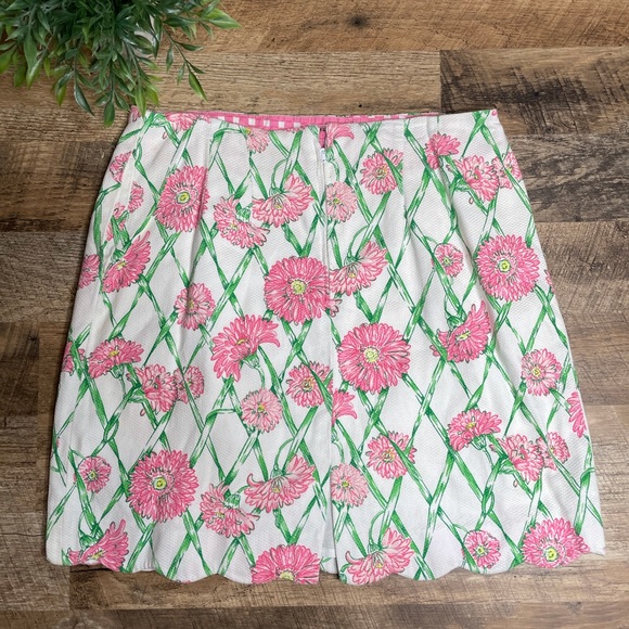 Lilly Pulitzer Daisy Print scalloped Hem Skirt - Picture 8 of 11